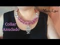 Collar rosa anudado