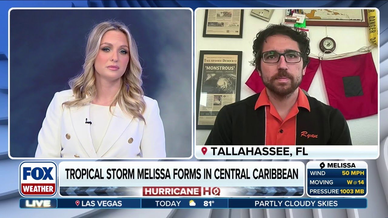 Tropical Storm Melissa Forms In The Central Caribbean