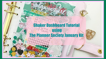 Shaker dashboard tutorial using The Planner Society January Kit!