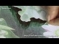 Art Embroidery - Lotus leaf ハスの葉の刺しゅう