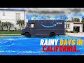 Amazon Step Van Driver.. Rainy Days!