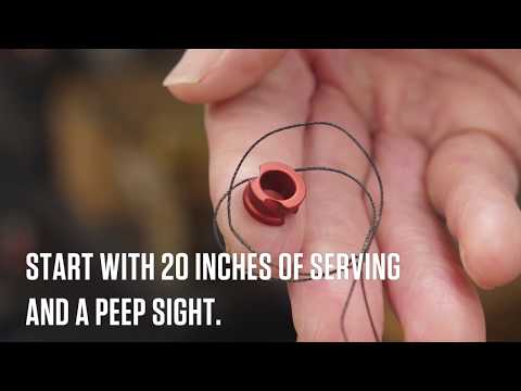How to Tie in a Peep Sight
