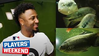 Ozzie Albies is a fish expert! 🐟 | Players Weekend