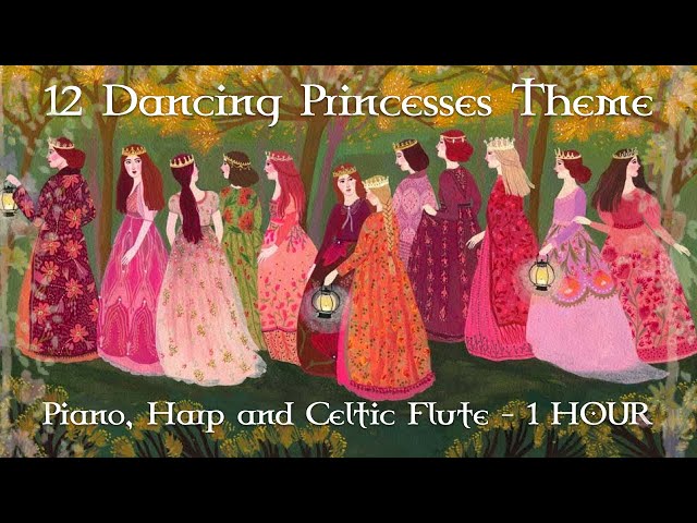 Barbie 12 Dancing Princesses Theme // Piano, Harp and Celtic Flute ver // 1 HOUR VER. class=