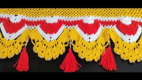 Amazing Easy Crochet Toran | Pearl Design | Door H...
