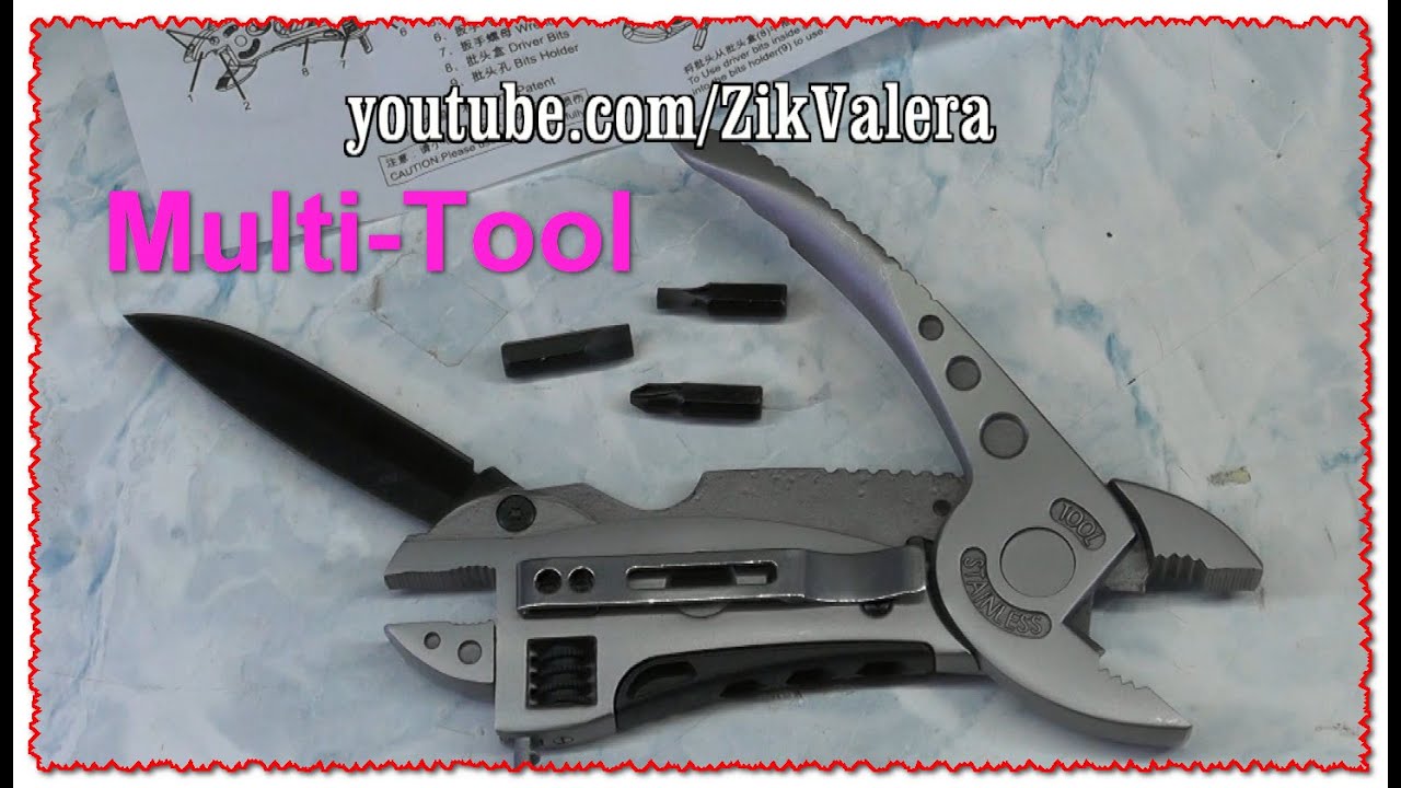 Мульти инструмент Multi-Tool 5 в 1 для выживания. Обзор, Тест посылка ...