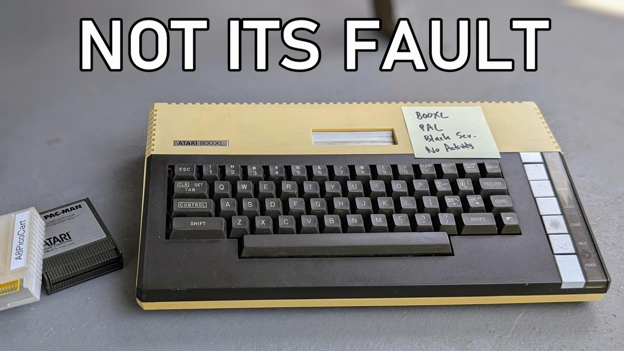 Fixing a dead and dirty Atari 800XL