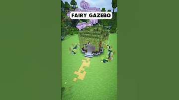Minecraft Fairy Gazebo Build in 45 Seconds! #shorts