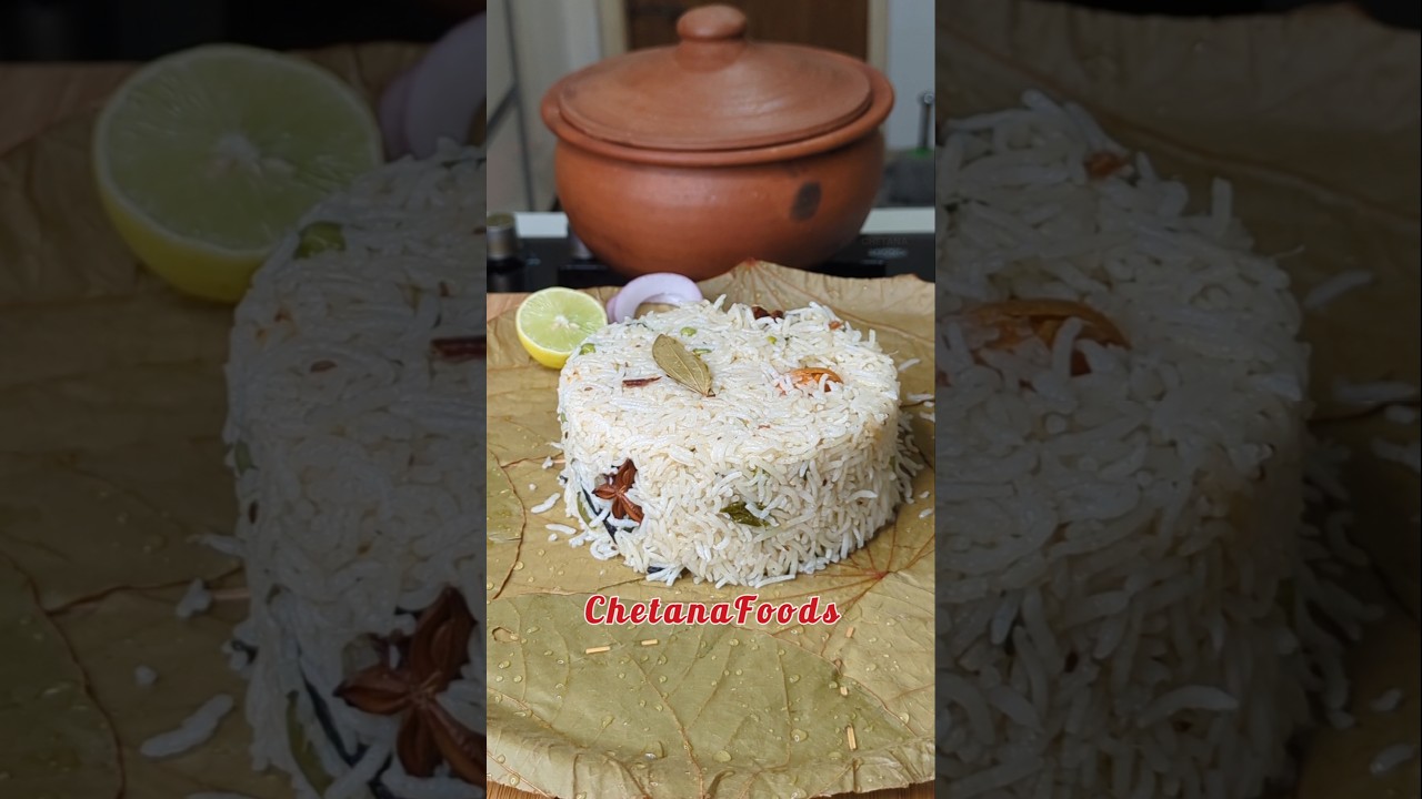 Bagara Rice & Chicken Fry🤤 ఎవరికి ఇష్టం yummy combo?🤔 Nonveg Meals, Veg Pulao 