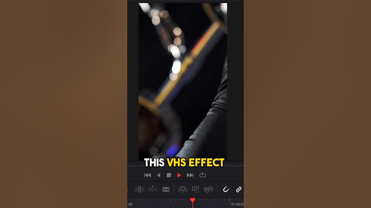 VHS Effect In Davinci Resolve editing visualeffect tutorial YouTube