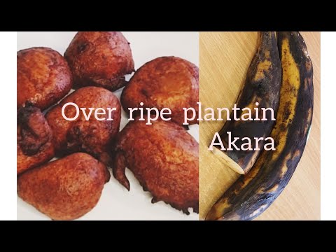How to make over ripe plantain Akara|| Only few ingredients