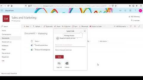 Different Ways to Removing Sharing Permissions of a SharePoint File