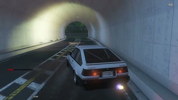 Initial D - Drifting In Hakone During A Lightning Storm (GTA 5 Mods) Part 1