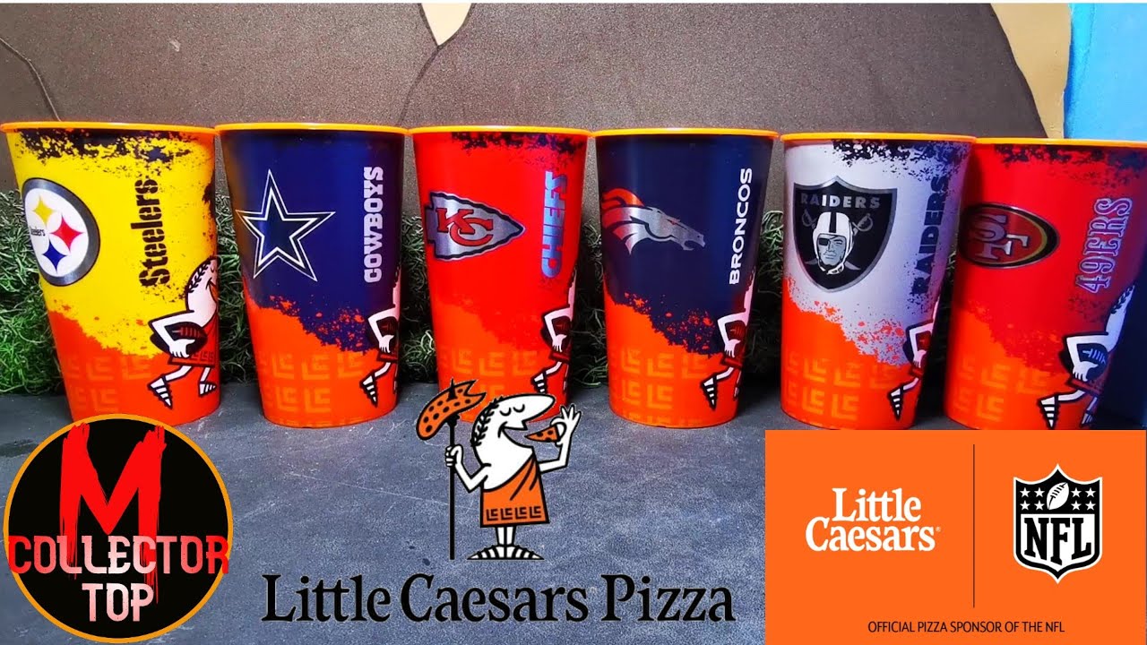 6 Vasos Coleccionables NFL de Little Caesars 2022 2023 YouTube