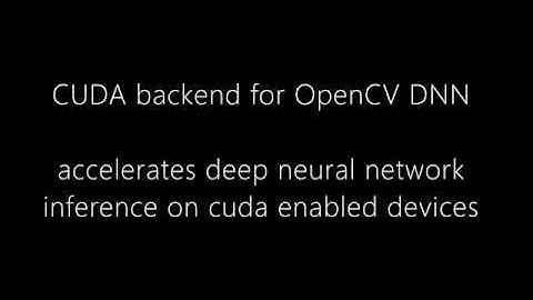 [GSoC 2019 | OpenCV] Adding a CUDA backend to the DNN module