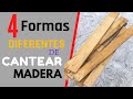 4 Formas DIFERENTES de cantear madera de PALETS