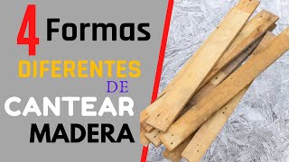 4 Formas DIFERENTES de cantear madera de PALETS