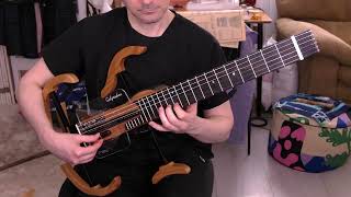 MOOV Travel Guitar Classic FLAMENCO Sound Test 1
Purchase here - https://moovguitars.com/
I am *not* using an amp or external microphone in this recording. I am using a Fender Telepath wireless system (you can see the black transmitter attached to the bottom of the guitar) and going direct into the RodeCaster Pro II as an audio interface with reverb and compression applied via DSP then some VST plug-ins in OBS (Waves WNS and Waves Ultramaximizer L4). In post, I did some more noise reduction and audio optimization (normalization, compression, limiting). This is my standard audio processing chain for mixing and mastering. The electronics on the guitar are dual source (under-saddle piezo and internal sensor). On the piezo, I reduced the mids by 12 dB and kept the bass and treble flat. I am at about 80% piezo volume and 100% sensor volume. The sensor tone is set to low (all the way). The golpes are being picked up purely by the internal sensor onto the plexiglass transparent golpeador. I am using a foot-stool under my left foot. I have the back brackets at maximum height and in the straight configuration. What are your thoughts on the sound?
Buy me a coffee here! https://www.buymeacoffee.com/rombsix
Support me here! https://www.paypal.com/paypalme/rombsix MOOV Travel Guitar Classic FLAMENCO Sound Test 1