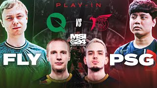 INSPIRED vs MBAPPLE! - FLYQUEST vs PSG(gośc. Jankos i Zwyroo) MSI 2024 PLAY-IN