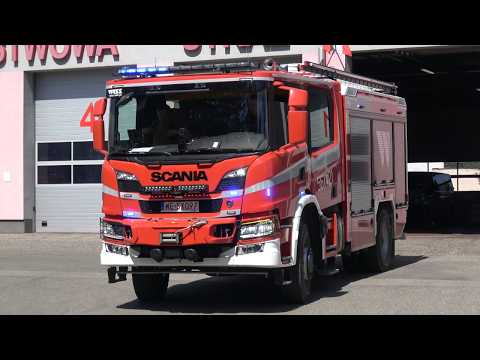 Wyjazd Alarmowy sekcji ratownictwa technicznego z NOWYM 561[M]21 GBA Scania P360 z JRG Piaseczno