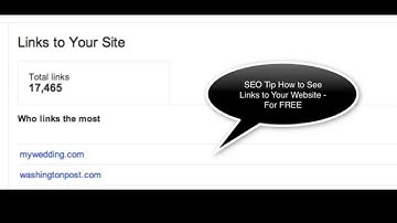 Get Linking Data from Google Webmaster Tools - SEO Video Tip
