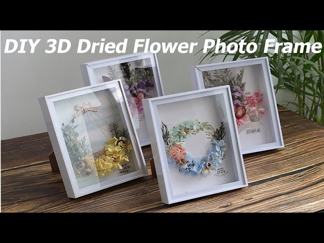 DIY 3D Dried Flower Photo Frame 
