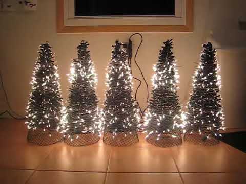 5 mini Christmas trees - YouTube