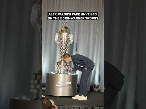 The latest addition to the Borg-Warner Trophy is here 🤩 #indycar #indy500 #alexpalou
