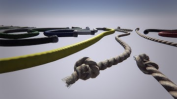 Spline Generated - Ropes, Hoses, & Sci-fi Cables (UE4)