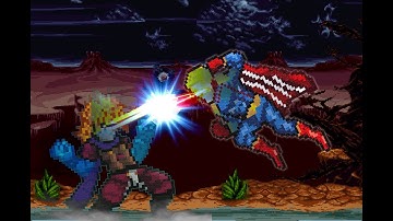 Oni Lord Dio Vs Homelander {Sprite animation}