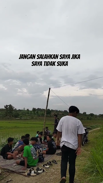jangan salahkan saya jika saya tidak suka