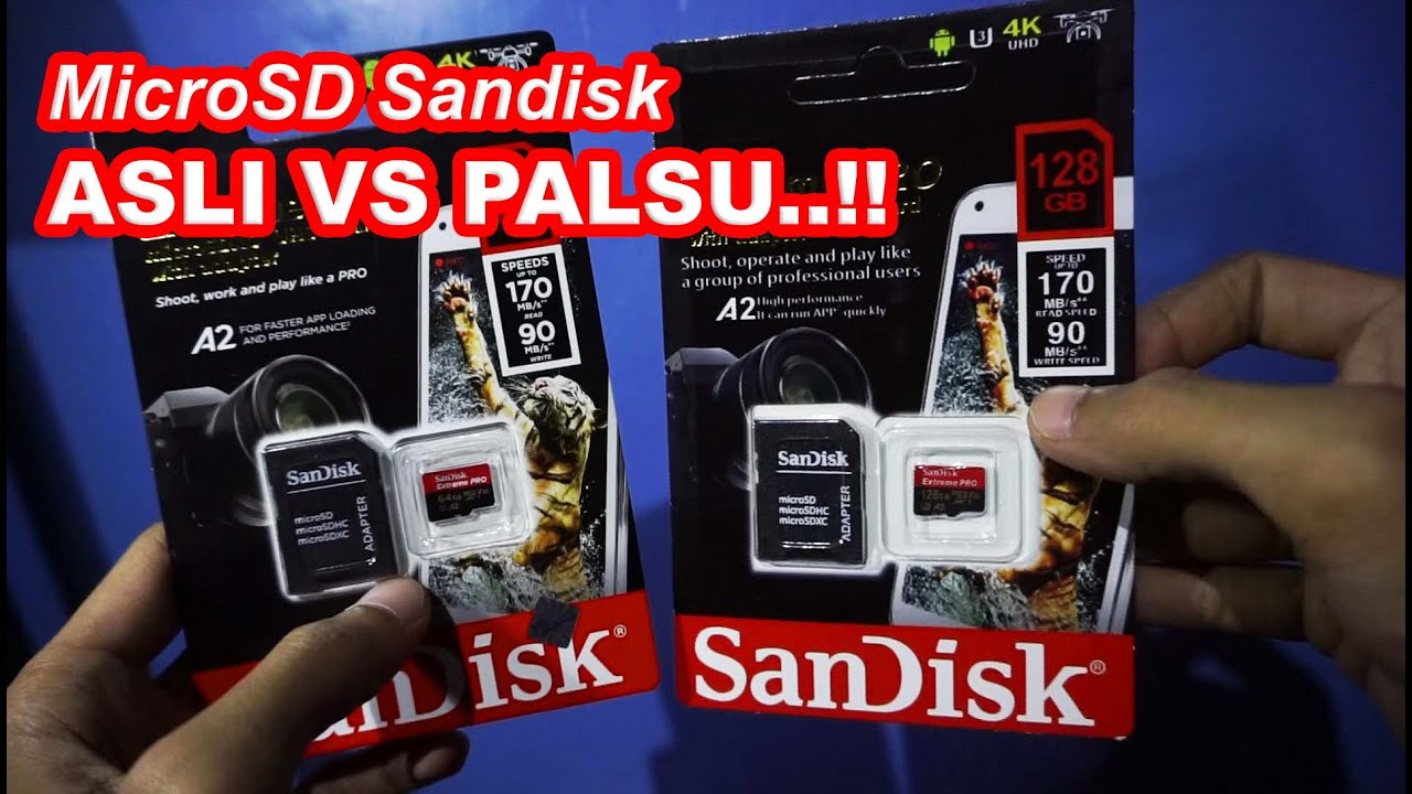  Perbedaan  Memori Sandisk Asli  dan  Palsu  YouTube