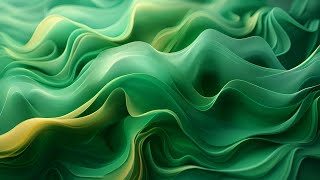 Abstract Background of Green Cloth Waves
