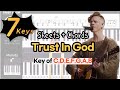 Trust In God -Elevation Worship | Key of C, D, E, F, G, A, BㅣPiano coverㅣWorship Piano Tutorials