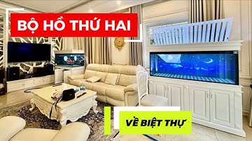 Bộ HỒ CÁ CÔNG NGHỆ THỨ 2 tiếp tục về biệt thự full white của anh khách tại Thủ Đức