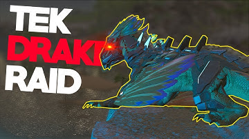 I Took A TEK DRAKE Out Raiding - ARK(Small Tribes)