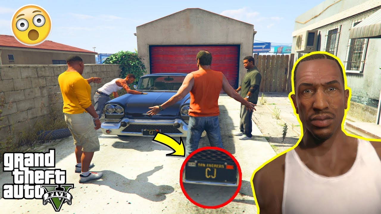 CJ NO GTA V #GTA5 #games #rockstargames #easteregg #gtasanandreas