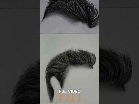 How To Draw Realistic Male Hair Step By Step Tutorial Norway Oslo Draw Drawing Art Shorts
