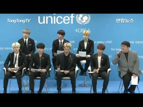 BTS Love Myself UNICEF Press Conference 5 - Arabic Sub ...