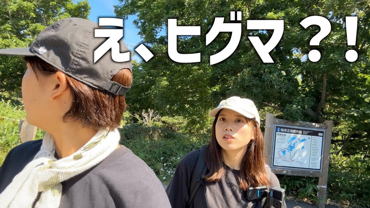 【衝撃】野生のヒグマが出没！？世界遺産の知床半島を観光。