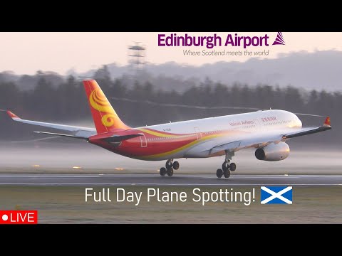 馃敶LIVE FULL DAY Plane Spotting runway 06 at Edinburgh Airport | 18th of August 2025