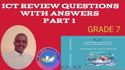 ICT Review Exercise for Grade 7 PART 1