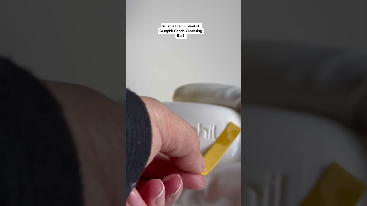 Ph level of gentle cleansing bar for sensitive skin 