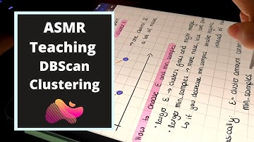 ASMR Teaching you a clustering algorithm | DBScan | iPad writing | whispering