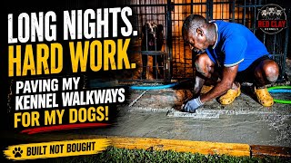     Long Nights, Hard Work: Pouring Concrete for My Dog Kennels