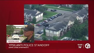 Barricaded situation ongoing at Ypsilanti apartment after deadly stabbing