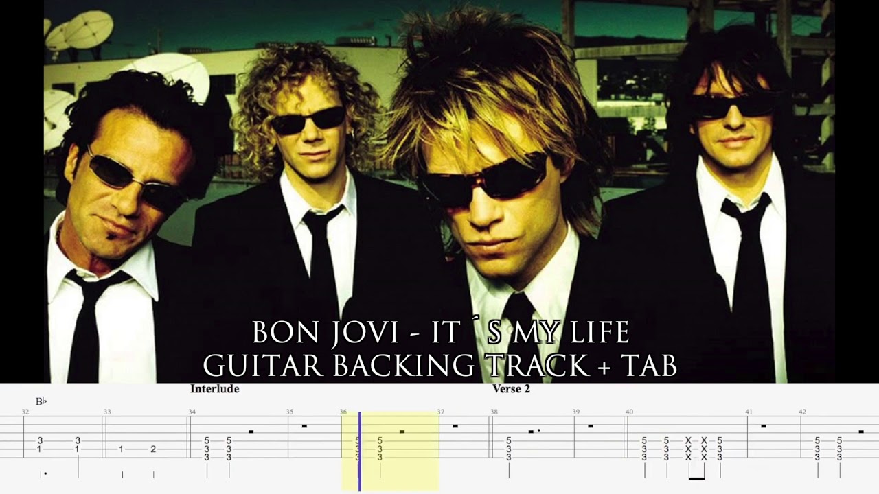 BON JOVI - It´s my life [GUITARLESS BACKING TRACK + TAB]