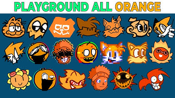 FNF Character Test | Gameplay VS My Playground | ALL Orange Test