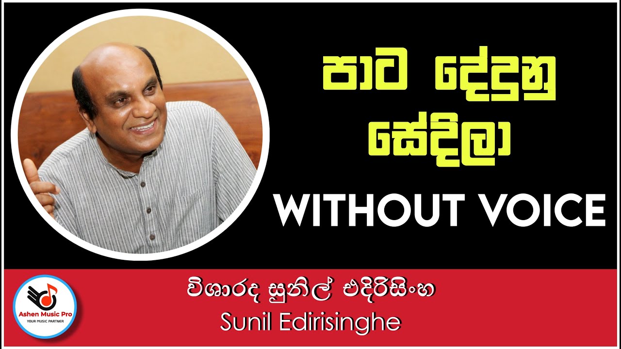 Pata Dedunu Sedila Karaoke Without Voice | Sunil Edirisinghe | Ashen Music Pro