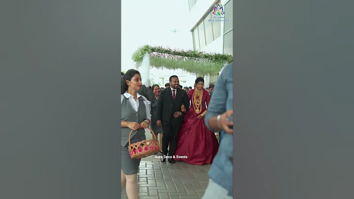 "Epic Bride Entry with Flying Balloons | Christian Wedding Vibes at Ganga Grandeur!"